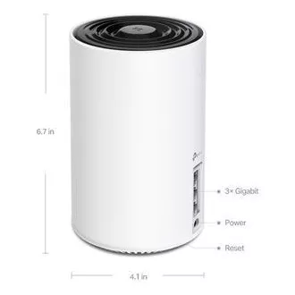 TP-Link Deco XE75 Pro(3-pack) - Multi-Gig 2,5 Gbps AXE5400 Tri-band Mesh Wi-Fi 6E rendszer, HomeShield (3-pack)