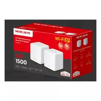 TP-Link WiFi router Mercusys Halo H60X(2-pack) WiFi 6, AX1500, 3x GLAN2.4/5 GHz