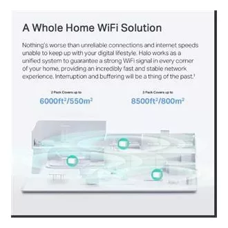 TP-Link WiFi router Mercusys Halo H90X(3-pack) WiFi 6, AX6000, 1x 2.5GLAN, 2x GLAN