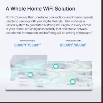 TP-Link WiFi router Mercusys Halo H90X(3-pack) WiFi 6, AX6000, 1x 2.5GLAN, 2x GLAN
