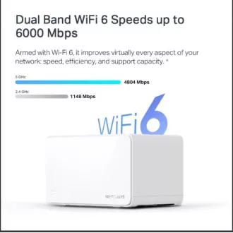 TP-Link WiFi router Mercusys Halo H90X(3-pack) WiFi 6, AX6000, 1x 2.5GLAN, 2x GLAN
