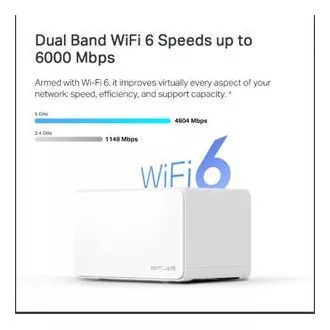 TP-Link WiFi router Mercusys Halo H90X(3-pack) WiFi 6, AX6000, 1x 2.5GLAN, 2x GLAN