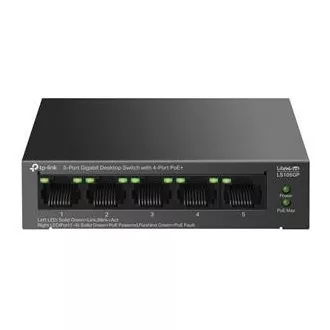 TP-Link LS105GP kapcsoló 1x GLAN, 4x GLAN PoE , 65W, 65W TP-Link LS105GP kapcsoló 1x GLAN, 4x GLAN PoE , 65W, 65W