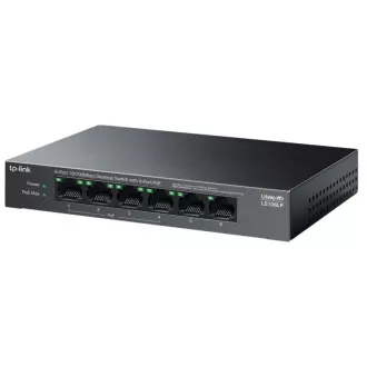 TP-Link LS106LP kapcsoló 2x LAN, 4x LAN PoE-vel, 41W