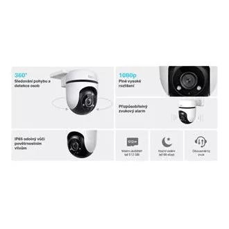TP-Link Tapo C500 - Kültéri WiFi kamera PTZ dome, 2MP (1920x1080), ONVIF TP-Link Tapo C500 - Kültéri WiFi kamera PTZ dome, 2MP (1920x1080), ONVIF