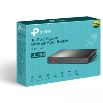 TP-Link TL-SG1210MP Gigabites kapcsoló 8xGLAN 2xGLAN Uplink 1xSFP PoE 123W TP-Link TL-SG1210MP Gigabites kapcsoló 8xGLAN 2xGLAN Uplink 1xSFP PoE 123W