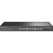 TP-Link TL-SG3428X-UPS JetStream L2 kapcsoló 24x GElan 4x10GE SFP  és UPS tartalék tápellátás