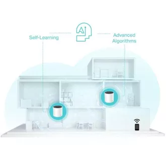 TP-Link Deco X55(3-pack) - AX3000 Wi-Fi 6 Mesh rendszer az egész ház lefedettségéhez - HomeShield - (3-pack)