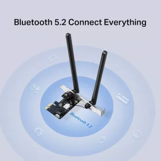 MERCUSYS MA86XE - PCI Express adapter AXE5400, vezeték nélküli WiFi 6E