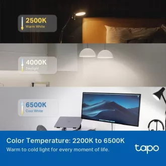 TP-Link Tapo L535E, Intelligens Wi-Fi LED izzó színes, 2500-6500K, E27
