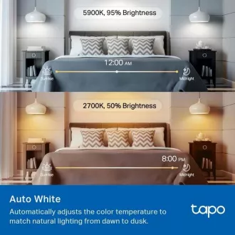 TP-Link Tapo L535E, Intelligens Wi-Fi LED izzó színes, 2500-6500K, E27