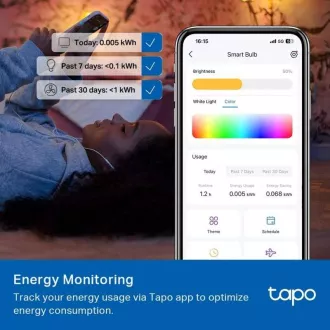TP-Link Tapo L535E, Intelligens Wi-Fi LED izzó színes, 2500-6500K, E27