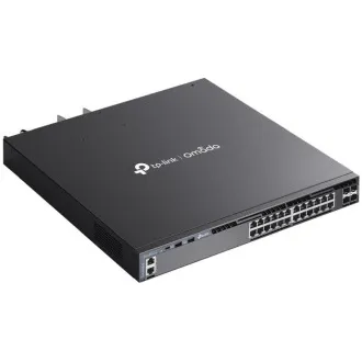 TP-Link SG6428XHP Omada 24 portos Gigabit RJ45 stackable L3 PoE  switch, 720 W teljes PoE költségvetés