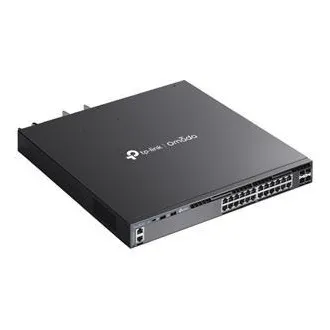 TP-Link SG6428XHP Omada 24 portos Gigabit RJ45 stackable L3 PoE  switch, 720 W teljes PoE költségvetés