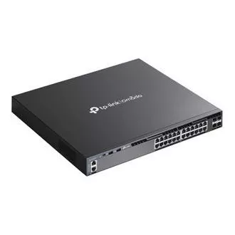 TP-Link SG6428X Omada 24 portos Gigabit RJ45 stackable L3 switch, 4×10 Gbps SFP  bővítőhelyek