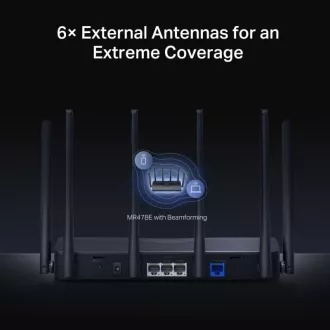 MERCUSYS MR47BE - BE9300 Tri-Band Wi-Fi 7 Router, 2.5G WAN, 3x 2.5G LAN, EasyMesh
