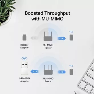 MERCUSYS MA30N - AC1300 vezeték nélküli kétsávos USB Nano adapter
