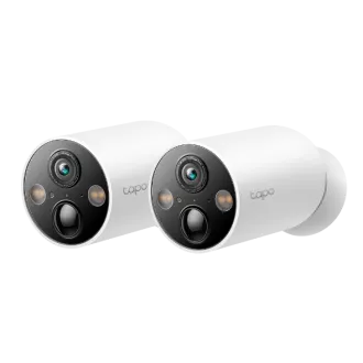 TP-Link Tapo C425(2-pack) - Kültéri IP kamera szett, akkumulátoros, WiFi, 4MP ( 2560 x 1440 px ) 150°, ONVIF Starlight