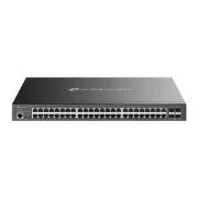 TP-Link SG3452XMPP Omada 48 portos Gigabit és 4 portos 10GE SFP  L2  menedzselt kapcsoló 40 PoE  és 8 PoE   porttal