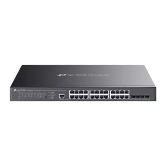 TP-Link SG3428XMPP Omada 24 portos Gigabit és 4 portos 10GE SFP  menedzselt L2  kapcsoló 16 PoE  és 8 PoE   porttal