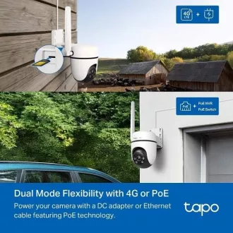 TP-Link Tapo C501GW - Kültéri 4G LTE pásztázó/kidőlő kamera, LTE/LAN, 2MP (1920x1080) 122°, ONVIF