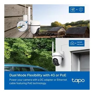 TP-Link Tapo C501GW - Kültéri 4G LTE pásztázó/kidőlő kamera, LTE/LAN, 2MP (1920x1080) 122°, ONVIF