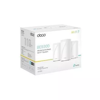 TP-Link Deco BE65(3-pack) BE9300 Tri-band Mesh WiFi 7 rendszer az egész otthonra, 4x 2.5GLAN, USB, 2.4/5/6GHz, HomeShi TP-Link Deco BE65(3-pack) BE9300 Tri-band Mesh WiFi 7 rendszer az egész otthonra, 4x 2.5GLAN, USB, 2.4/5/6GHz, HomeShi