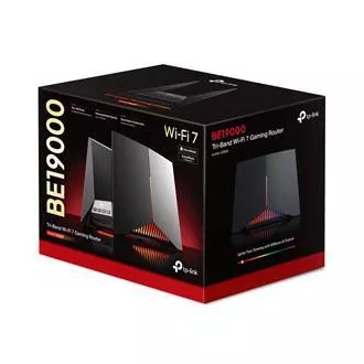 TP-Link Archer GE800 - BE19000, 1x10GLAN, 2x2.5GLAN, 4xLAN, 1x USB 3.0, Tri-band gaming Wi-Fi 7 útválasztó, HomeShiel™, EasyMesh™