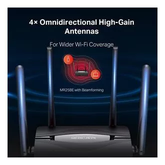 Mercusys MR25BE kétsávos Wi-Fi 7 router BE3600