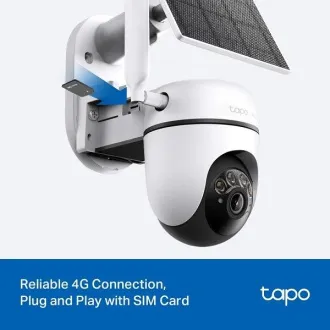 TP-Link Tapo C615 KIT - 4G LTE forgatható kamera biztonsági készlet napelemmel