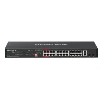 TP-Link Mercusys MS128GP 28 portos gigabites rack-be szerelhető kapcsoló, 24 PoE  porttal