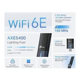 TP-Link Archer TBE230UH – kétsávos vezeték nélküli USB Wi-Fi 7 Mini adapter TP-Link Archer TBE230UH – kétsávos vezeték nélküli USB Wi-Fi 7 Mini adapter