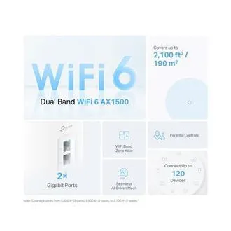 TP-Link Deco PX10 (3 darabos csomag) – AX1500 AV1000 Mesh Wi-Fi 6 rendszer okosotthonokhoz (2 darabos csomag) TP-Link Deco PX10 (3 darabos csomag) – AX1500 AV1000 Mesh Wi-Fi 6 rendszer okosotthonokhoz (2 darabos csomag)