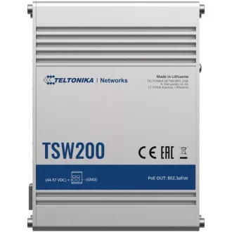 Teltonika PoE  felügyelet nélküli kapcsoló 8, 10/100/1000, 2x SFP port - TSW200