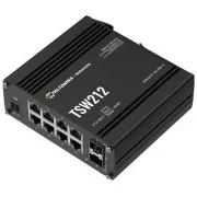 Teltonika L2/L3 menedzselt kapcsoló 8 10/100/1000, 2x SFP - TSW212