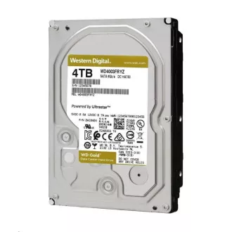 WD GOLD WD4004FRYZ 4TB SATA/ 6Gb/s 256MB gyorsítótár 7200 RPM, CMR, Enterprise