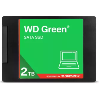 WD GREEN 3D NAND SSD WDS200T5G0A 2TB, SATA III 6Gb/s, 545MB/s, 2,5"