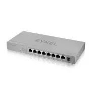 Zyxel XMG-108HP 8 portos 2.5G   1 SFP , 8 portos 100W összesen PoE   asztali MultiGig felügyelet nélküli kapcsoló