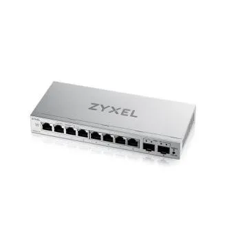 Zyxel GS1200-10 v3, 8 portos Gigabit, 2 x SFP, webes felületen kezelhető asztali kapcsoló Zyxel GS1200-10 v3, 8 portos Gigabit, 2 x SFP, webes felületen kezelhető asztali kapcsoló