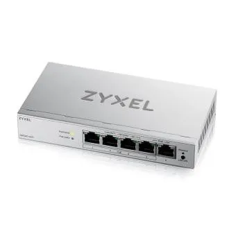 Zyxel GS1200-5HP v3, 5 portos Gigabit PoE webes felületen kezelhető asztali kapcsoló, 4x PoE, 68 watt Zyxel GS1200-5HP v3, 5 portos Gigabit PoE webes felületen kezelhető asztali kapcsoló, 4x PoE, 68 watt