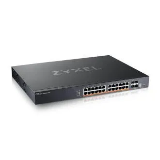 Zyxel XMG2230-28HP, L3 hozzáférési kapcsoló, 24x 2,5 G, AC: 700 W PoE, DC: 1440 W PoE, 4 x SFP  uplink, 1 év NebulaFlex Pro-val együtt