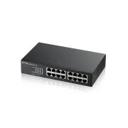 Zyxel GS1100-16S 16 portos Gigabit – DIP-választóval ellátott, nem menedzselt kapcsoló