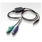 ATEN USB 2xPS/2 átalakító, billentyű   egér, vezetékes
