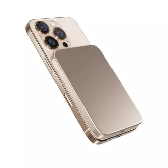 Epico Qi2 5000mAh Alu Mag  PowerBank EM51 - rózsaszínű