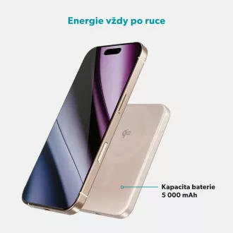 Epico Qi2 5000mAh Alu Mag  PowerBank EM51 - rózsaszínű