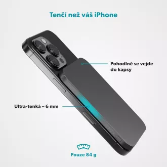 Epico 3000mAh Alu Mag  PowerBank EM31 - szürke