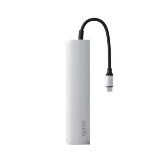 Epico 6in1 Alu Hub 8K USB-C csatlakozóval - ezüst Epico 6in1 Alu Hub 8K USB-C csatlakozóval - ezüst