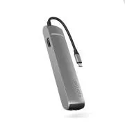 Epico 6in1 Slim Hub 8K USB-C csatlakozóval - szürke