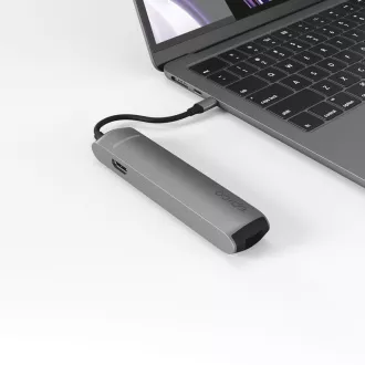 Epico 6in1 Slim Hub 8K USB-C csatlakozóval - szürke