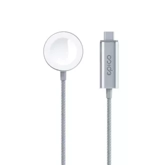 Epico USB-C töltő Apple Watch 1.2m - ezüst